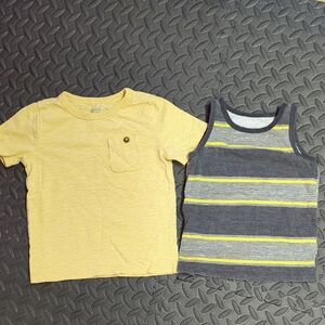 Garanimals 3T Yellow and Gray Kids Shirt Set